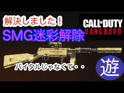 【解決】CoD:V SMG迷彩解除のバイタルってのは誤りでした【COD VANGUARD】