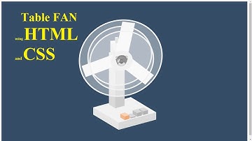 Fan || Table FAN || HTML and CSS || Animations