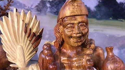 Cụ Tế công gỗ hương - Tượng gỗ Trung Kiên