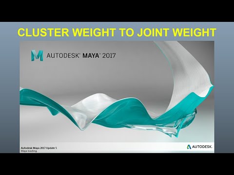 Maya Cluster Weight transfer to Joint