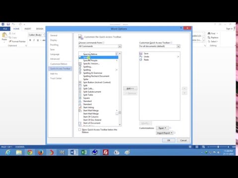 How to Add Speak option in MS Word 2013 - Text to Speech feature in Microsoft Office 2013