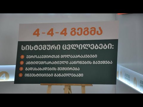 4-4-4 გეგმა | \"კოალიცია ცვლილებისთვის\" პროგრამის მთავარი მიმართულებები წარადგინეს