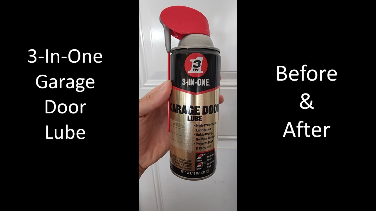 A review of 3-in-one garage door lubricant 