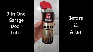 3 in One Garage Door Lube  Before and After