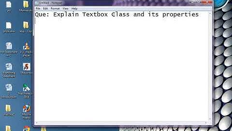 Textbox Class/Control and it