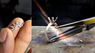 How to make a simple solitaire ring design - jewelry handmade