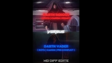 Knightfall Vader vs Darth Sidious #starwars  #edit #shorts #1v1 #anakinskywalker #darthvader