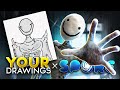 Turning your drawings into spore creatures