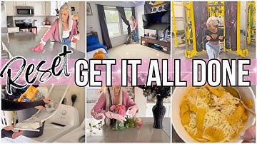 *NEW* GET IT ALL DONE RESET CLEANING WORKOUT DECLUTTER ORGANIZE COOK WITH ME