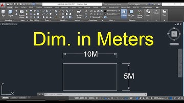 Dimension in Meters - Hindi #DScadtraining #msme #ppdc #cad #meerut #saini #dinesh #AutoCAD