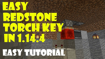How to make a Easy Redstone Torch key in Minecraft - 1.14.4