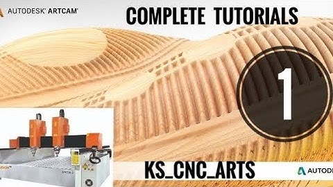 Artcam 2018 Complete Tutorials for CNC Machining part 1 - 2D Vector Creation...