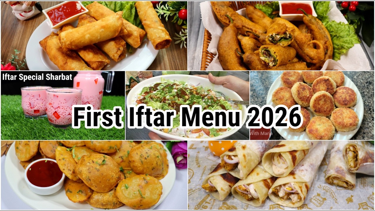 First Iftar Complete Menu Recipes 2026 | First Iftar Menu Ideas By Tasty Food With Maria