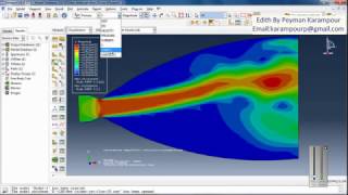 Abaqus CFD- simulation flow through  the jet nozzle