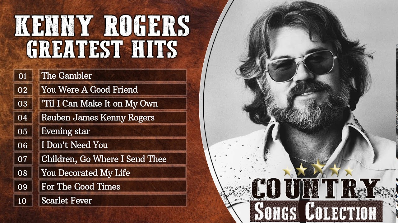 KennyRogers Greatest Hits -  Best Country Songs of All Time - Top Country Music Videos