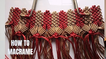 HOW TO MAKE MACRAME BAG - Beginner