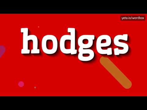 HODGES - HOW TO PRONOUNCE IT? #hodges