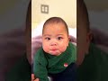 泣くのを我慢する生後6ヵ月の赤ちゃん #shorts