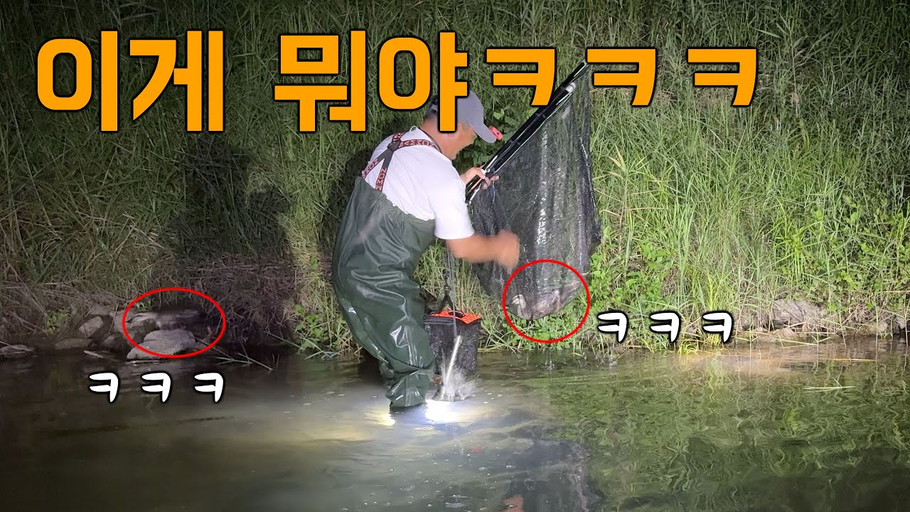 야밤에 족대질하러 갔더니 난리 났네 난리 났어ㅋㅋ