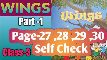 Wings class 3 Part-1 page 27 to 30
