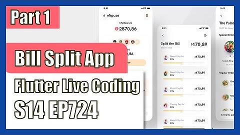 [Flutter] Flutter Live Coding EP724 (Bill Split App Part 1)
