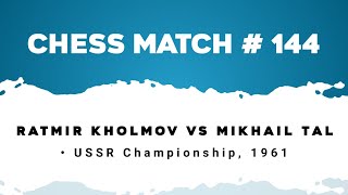 Ratmir Kholmov vs Mikhail Tal • USSR Championship, 1961