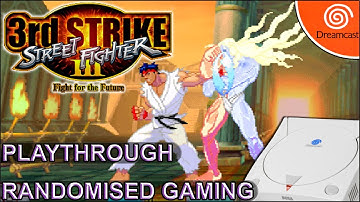 Street Fighter III 3rd Strike - Dreamcast - Intro & Arcade Playthrough as Ryu & ending [4K60]