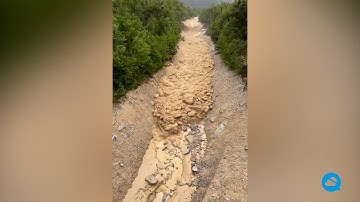 Spectacular debris flow in the Gorges de l