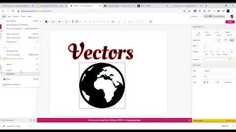 Gravit: Saving and Exporting a File