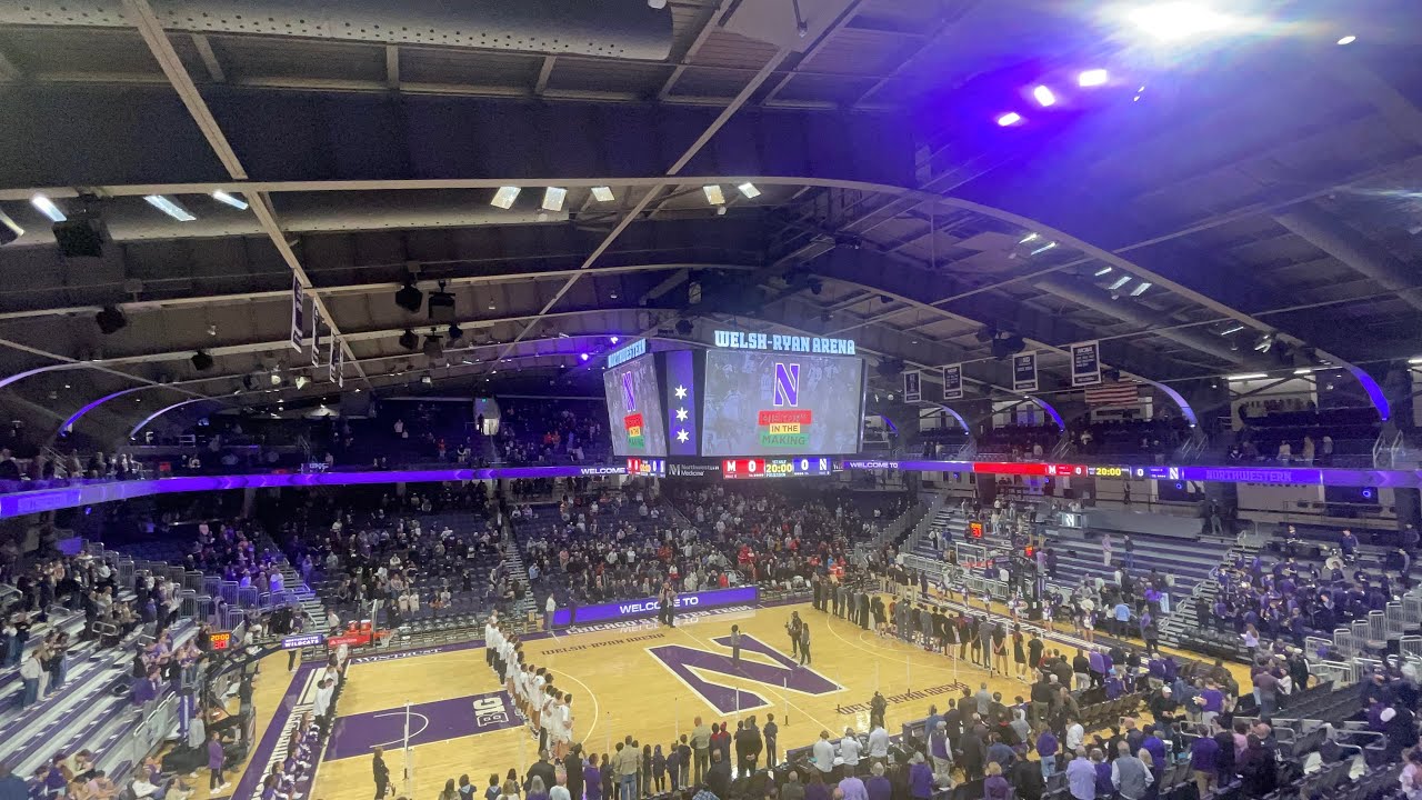 NU Men’s BasketBall 2025-2026 Intro Video And Starting LineUps vs. MaryLand Terrapins