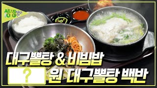 비빔밥과 대구 뽈탕이 함께 나오는 대구뽈탕 백반이 1인분에 OOOO원?! [2TV 생생정보] KBS 240513 방송