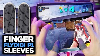 The Best Finger Sleeves for Mobile Gaming?!😱 FLYDIGI P1 SILVER-CLOTH REVIEW + HANDCAM GAMEPLAY