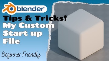 My NEW Blender Custom Start up File Setup | Real Time Follow Along Full Process Tutorial