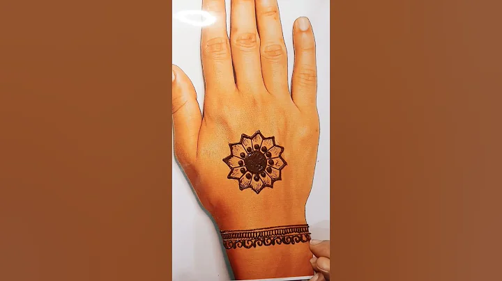 Easy Simple Gol Tikki beautiful Mehndi Designs ||#easymehndi #youtubeshorts #shorts #goltikkimehndi