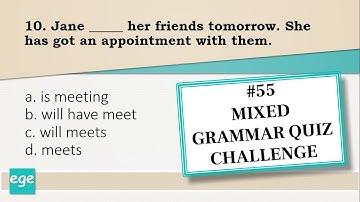 English Grammar Exercises #55 | Mixed Grammar Quiz