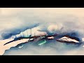 719 wow landscape abstract in watercolour  art by susan king