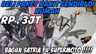 SATRIA FU SUPERMOTO - BIKIN SENDIRI DI RUMAH 🔥BY AD GARAGE KEDIRI