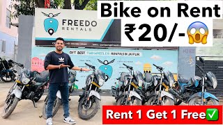Bike at ₹20/- | Bike Rent in jaipur | All types | best two wheeler rental service | Freedo Rental screenshot 2