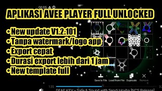 APLIKASI AVEE PLAYER FULL UNLOCKED NO WATTERMARK & FULL TEMPLATE NEW UPDATE V1.2.101 screenshot 3