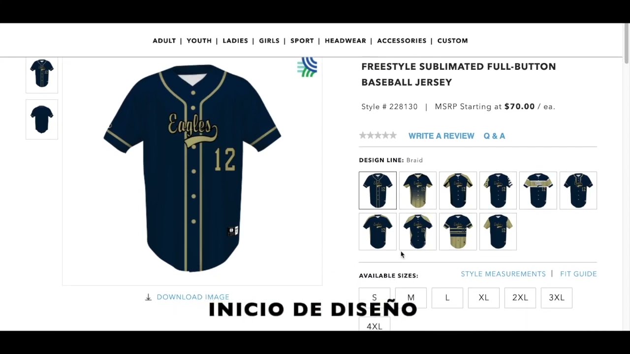 Uniforme Béisbol Sports