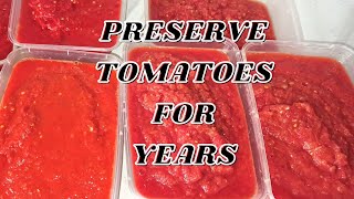 HOW TO PRESERVE/STORE FRESH TOMATOES & PEPPER FOR A LONG TIME