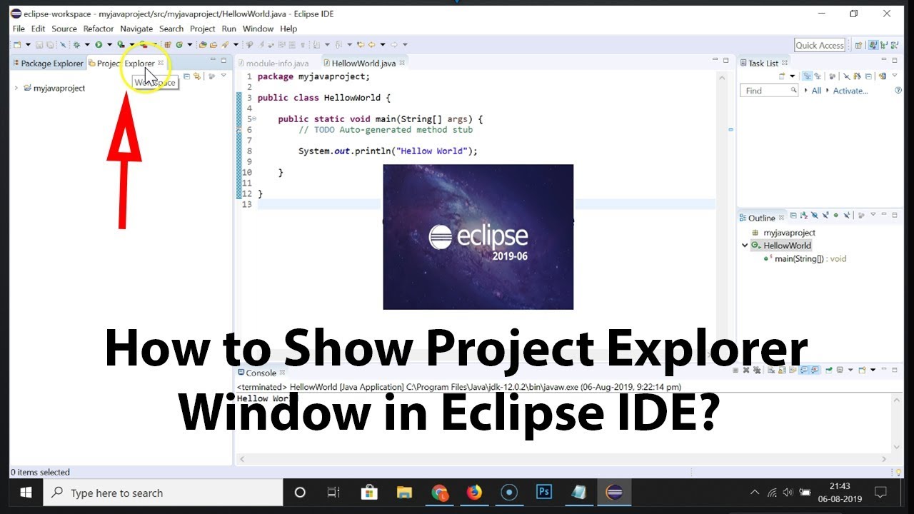 How to Show Project Explorer Window in Eclipse IDE? - YouTube