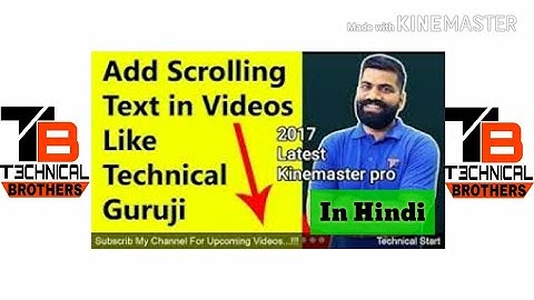 How to Add scrolling text Just like Technical Guruji With your Android phone