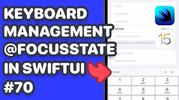 @FocusState In SwiftUI (How To Manage Keyboard In SwiftUI, Dismiss Keyboard In SwiftUI)