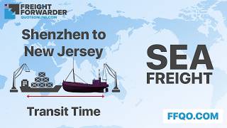 Sea freight transit times Shenzhen to New Jersey