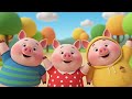 Drei kleine Schweinchen 🐷 | Lustiges Kinderlied zum Mitsingen &amp; Tanzen | 3D Cartoon