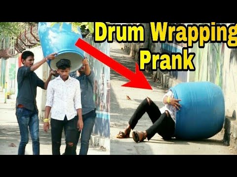 drum-wrapping-people-prank-|-prank-in-india-|-most-dangerous-prank-|-4b-funny-tv