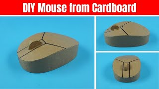How to make mouse with cardboard | DIY Cute Cardboard Mouse | Computer Mouse from cardboard