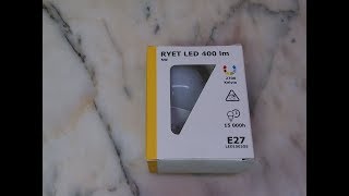 RYET LED E27 - 5W - 2700K - 400lm - IKEA - YouTube