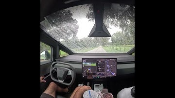 Cybertruck FSD - FSD Seamless Voice Command Change from Not Navigating to Navigating